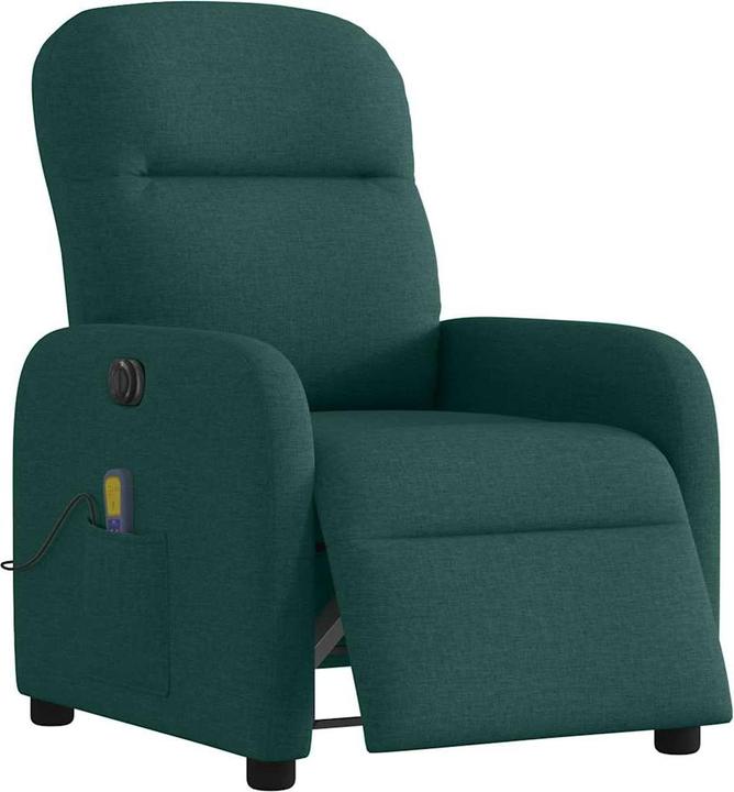 Immagine prodotto vidaXL Sedia da massaggio elettrica in tessuto verde scuro