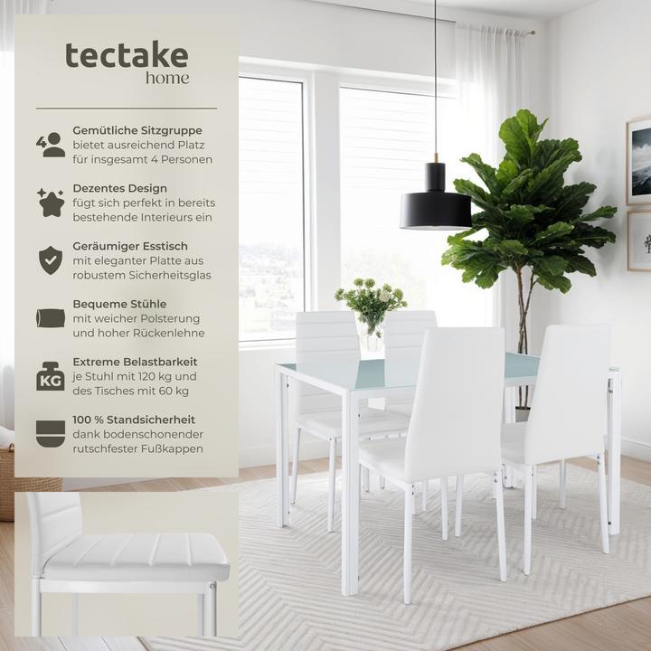 Image du produit tectake Essgruppe Berlin (Verre de sécurité)