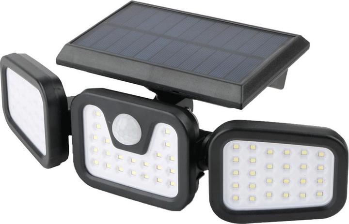Forever Light SUNARI Solarlampe LED FLS-03 74*SMD PIR 8W 600lm 6000K 2400mAh Li-Ion (600 lm, IP65)