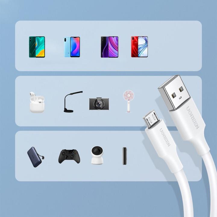 Produktbild Ugreen MicroUSB Lade und USB (0.50 m, USB 2.0)