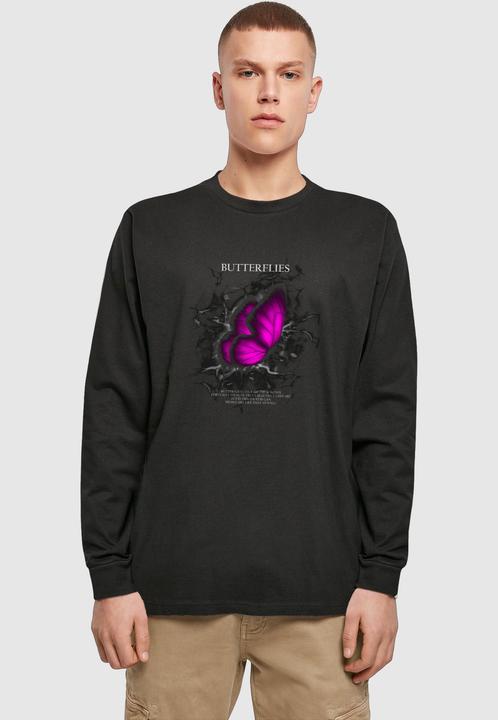 Produktbild Merchcode Butterflies Longsleeve With Cuffrib - 177151 (XXL)
