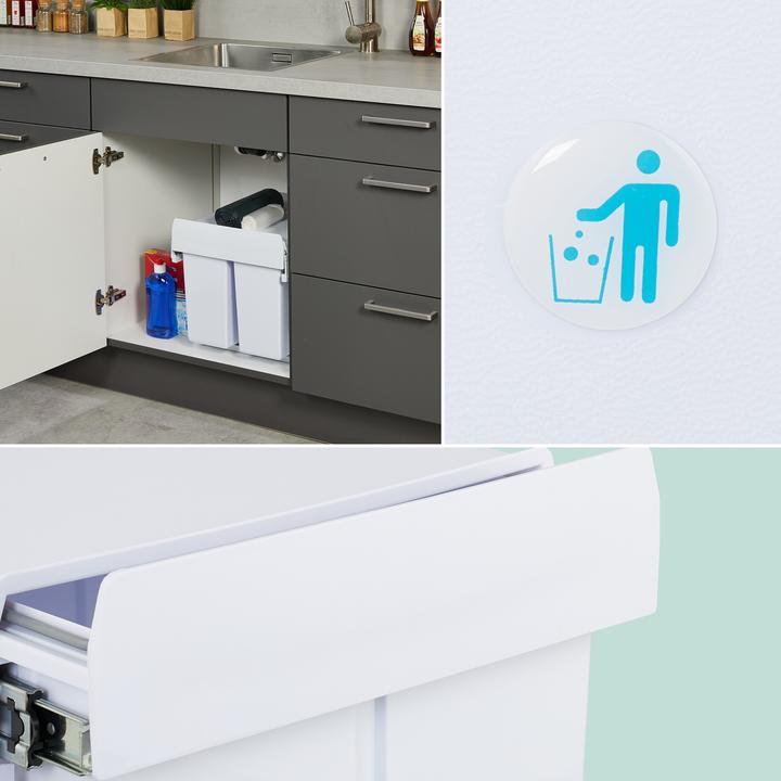 Image du produit Relaxdays Poubelle-encastrable-cuisine (30 l)