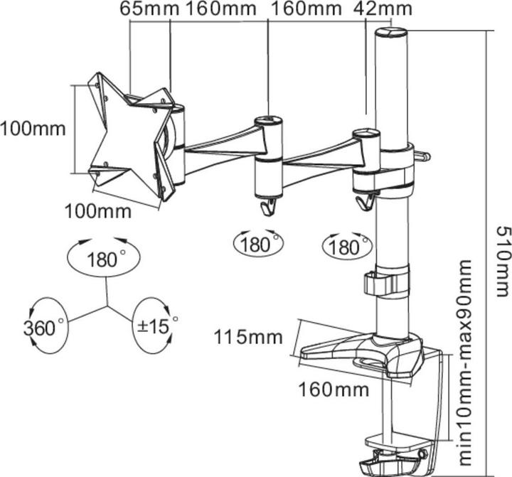 Image du produit Neomounts FPMA-D1330WHITE Support de bureau pour moniteur arctique (Tables, 24", 9 kg)