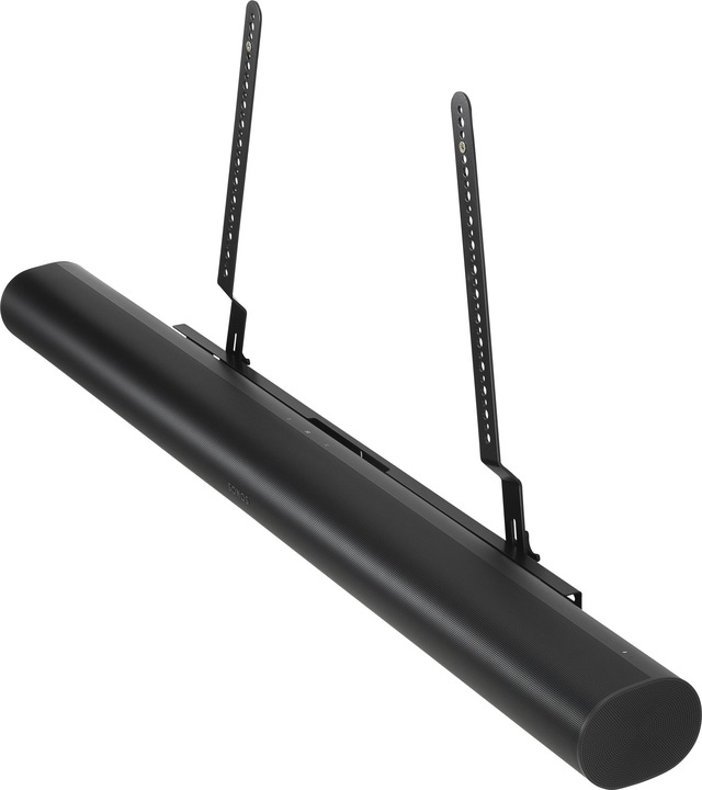 Mountson MS28B - Adattatore per montaggio TV per Sonos Arc (1 pz., Installazione a parete, Rotante)