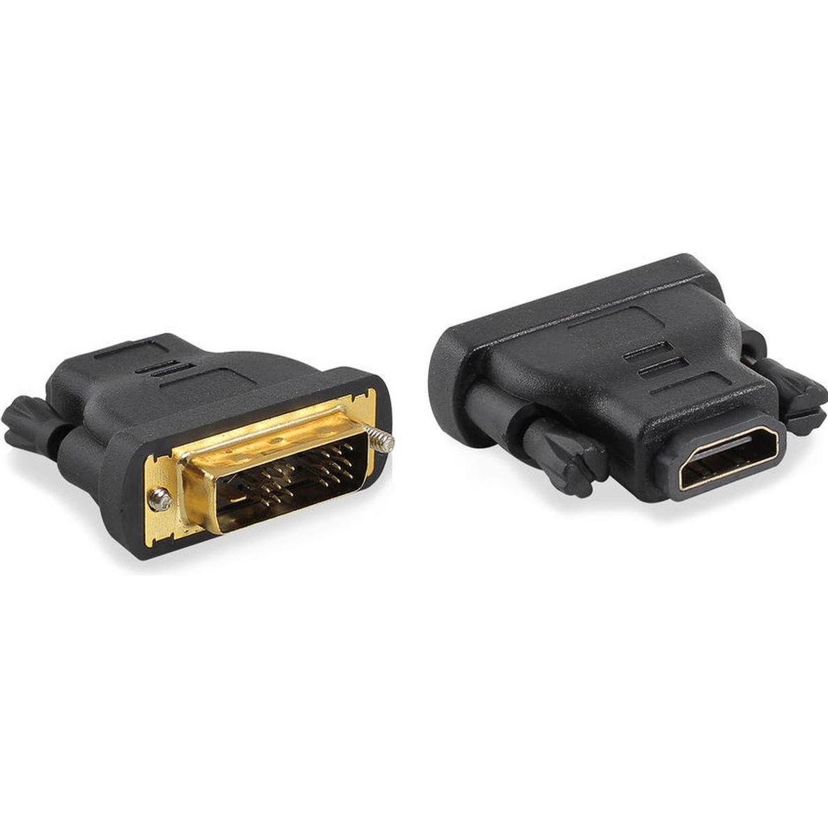 ACT Da DVI-D a (DVI, HDMI), Adattatore dati + video, Nero