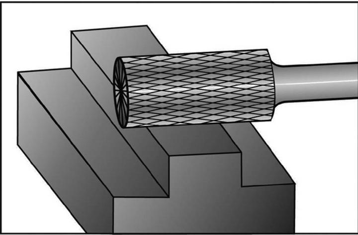 Actual product image Ruko Carbide burr form B cylinder