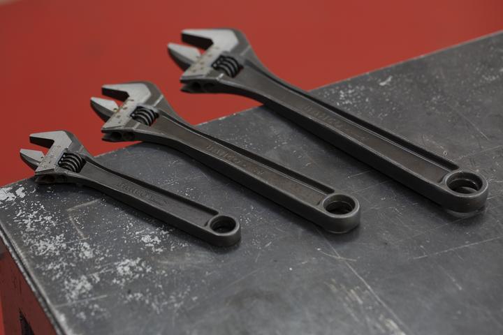 Produktbild Bahco Satz Rollgabelschlüssel der 80er-Serie mit Zentralmutter, Standard - 3-teilig (20 mm, 27 mm, 31 mm)