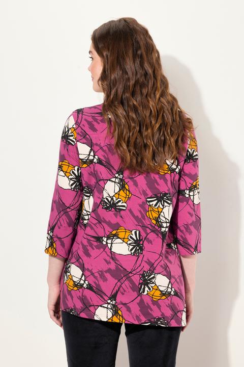 Produktbild Ulla Popken Longshirt, A-Linie, Rundhals, 3/4-Arm (50, 52)