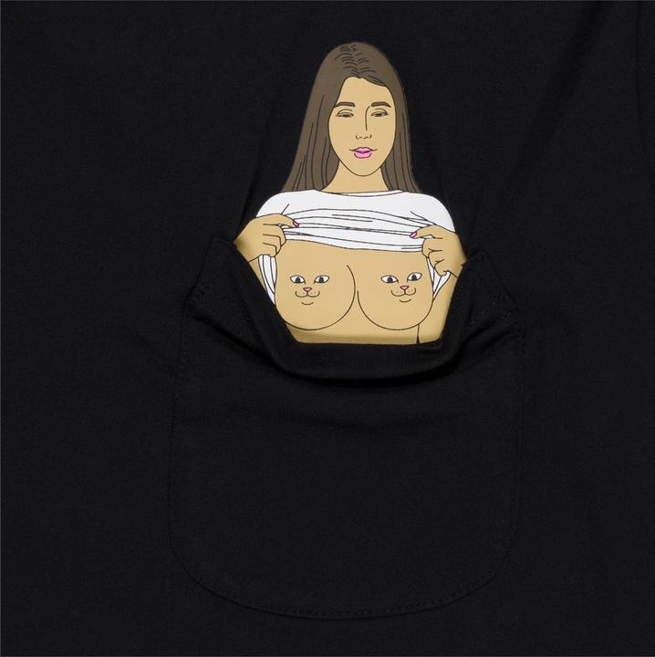 Produktbild RipnDip Flashing Kittys Pocket T-Shirt (M)