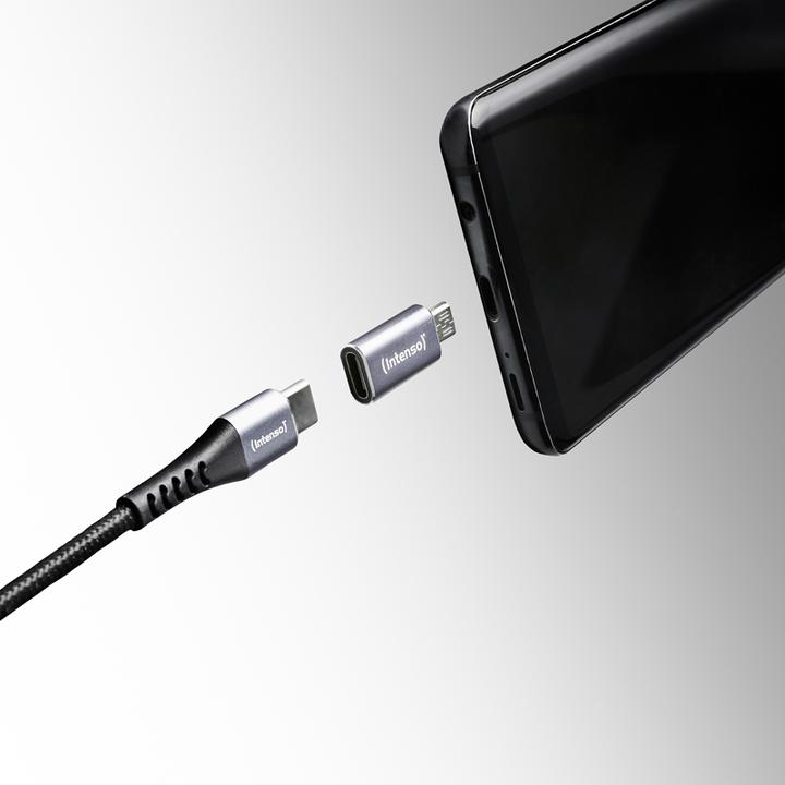 Image du produit Intenso 3-pack USB Adapter USB-C -> USB-Micro C480M Aluminiu (USB 2.0)