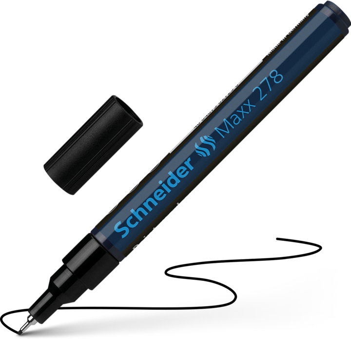 Produktbild Schneider Lackmalstift schwarz (tiefblau-schwarz, 0.80 mm, 1 x)