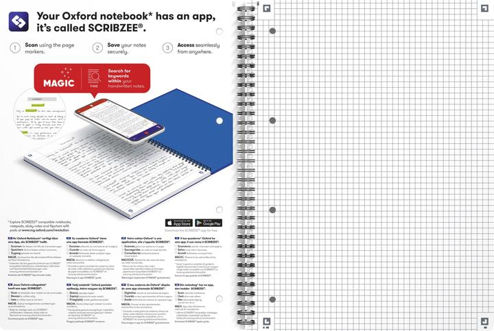 Produktbild Oxford Collegebook (A4+, Kariert, Weicher Einband)