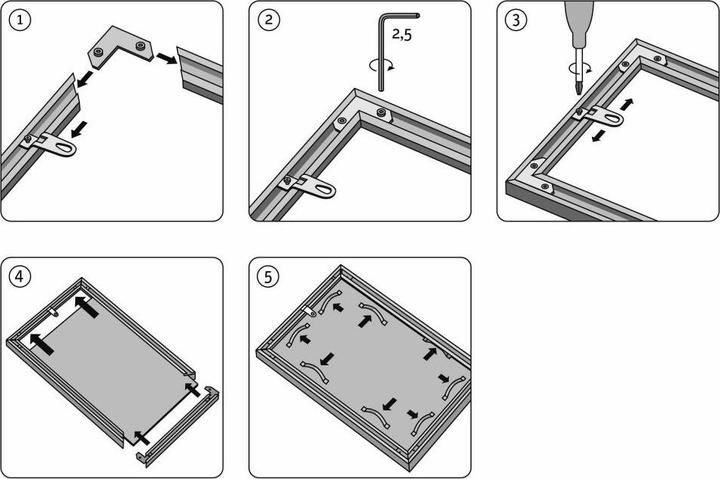 Produktbild Schipper MNZ Alurahmen Triptychon 50/80