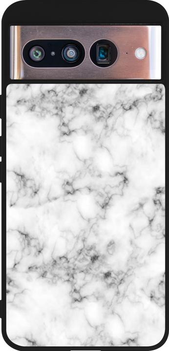 Actual product image PhoneLook Coque Silicone rigide noir Marble 01 (Google Pixel 8)