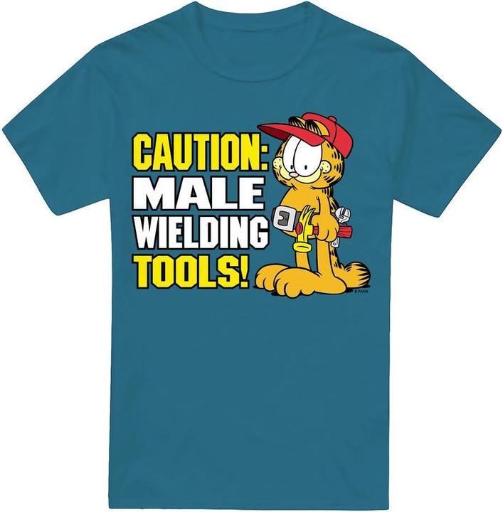 Produktbild Garfield Male Wielding Tools TShirt (S)