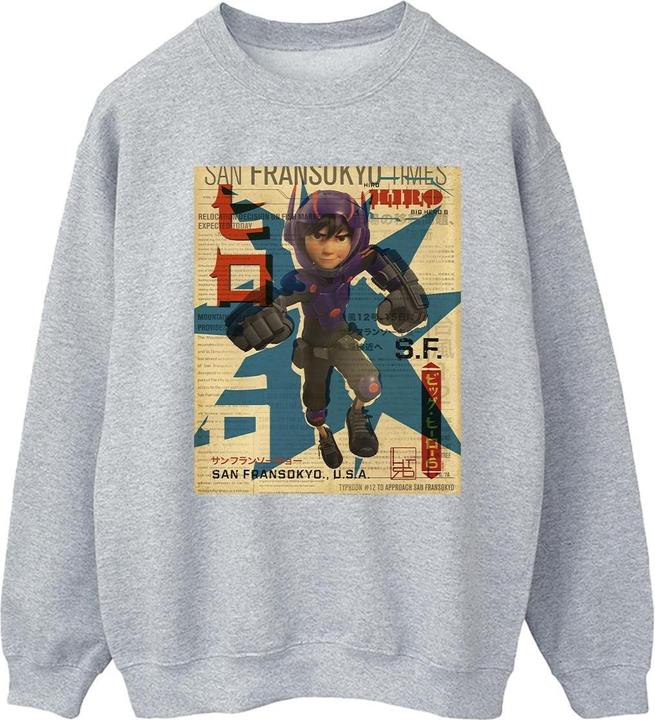 Produktbild Disney Big Hero 6 Baymax Hiro Newspaper Sweatshirt (S)