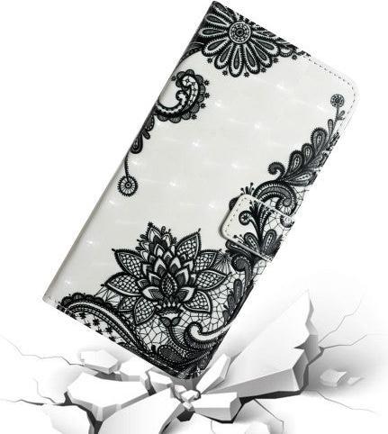Image du produit Cover-Discount Google Pixel 6 Pro - Étui effet paillettes fleurs noir (Google Pixel 6 Pro)