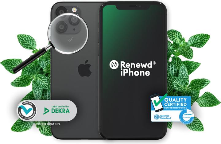 Image du produit Renewd iPhone 11 Pro (64 Go, Space grey, 5.80", 12 Mpx, Double SIM, A / Comme neuf)