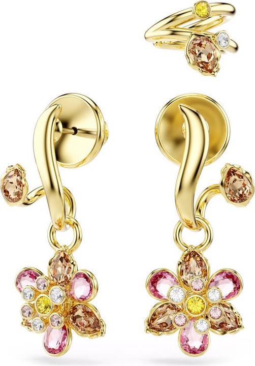 Image du produit Swarovski Idyllia Ohrringe Set Verschiedene Schliffe Blume Mehrfarbig Goldlegierungsschicht (Métal Swarovski)
