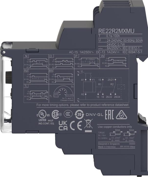 Produktbild Schneider Electric Multifunction time relay 24VDC/24-240VAC