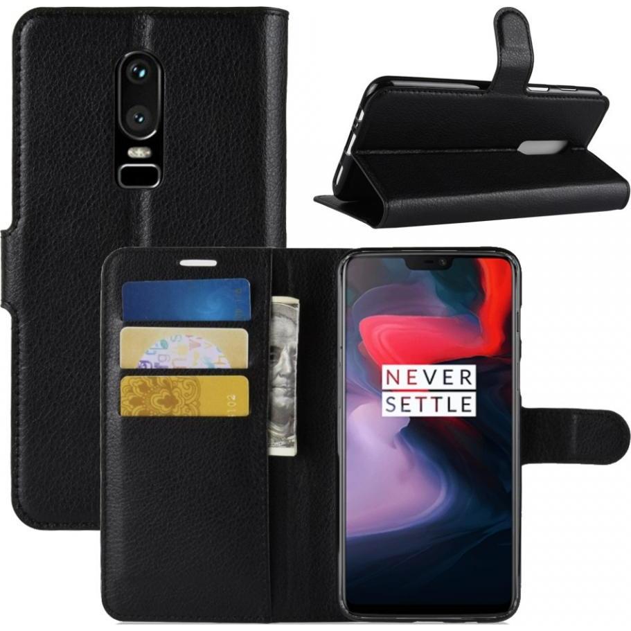 Screenguard OnePlus 6 Leather Guard Lederhülle (OnePlus 6), Smartphone Hülle, Schwarz