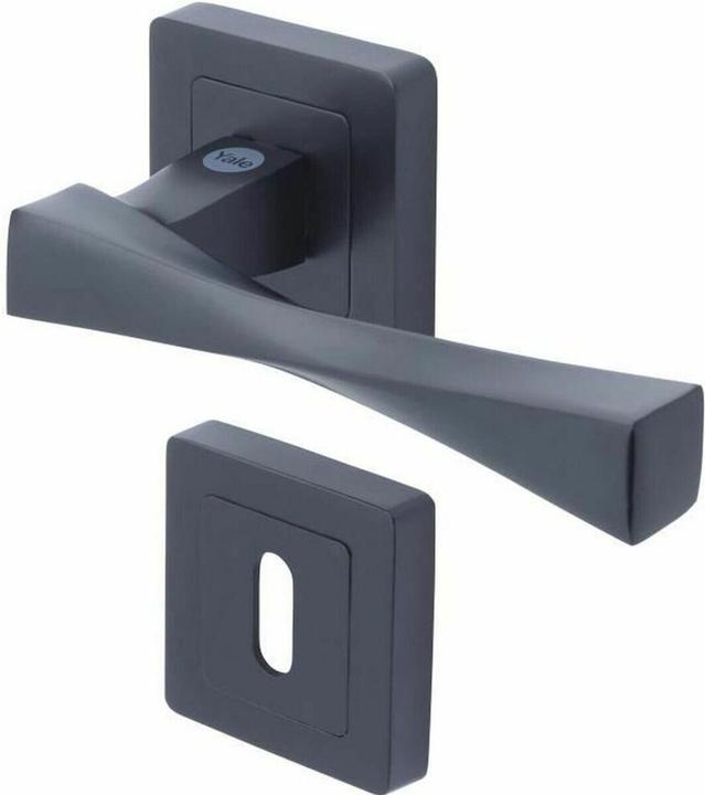 Yale Türgriff Ypp7-V-Pc Verona Schwarz Aluminium (Türgriff)