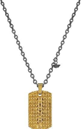 Actual product image Police Men's Necklace Dog Tag Engawa PJ26565PSQG.03 (Steel)