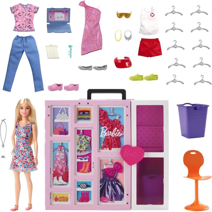 Barbie Traumkleiderschrank und Puppe