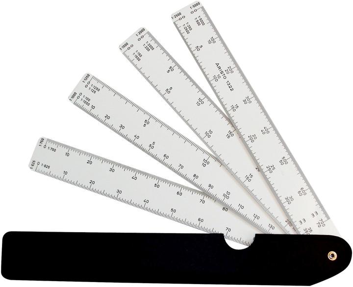 Produktbild Aristo Fächermassstab (15 cm, Kunststoff)
