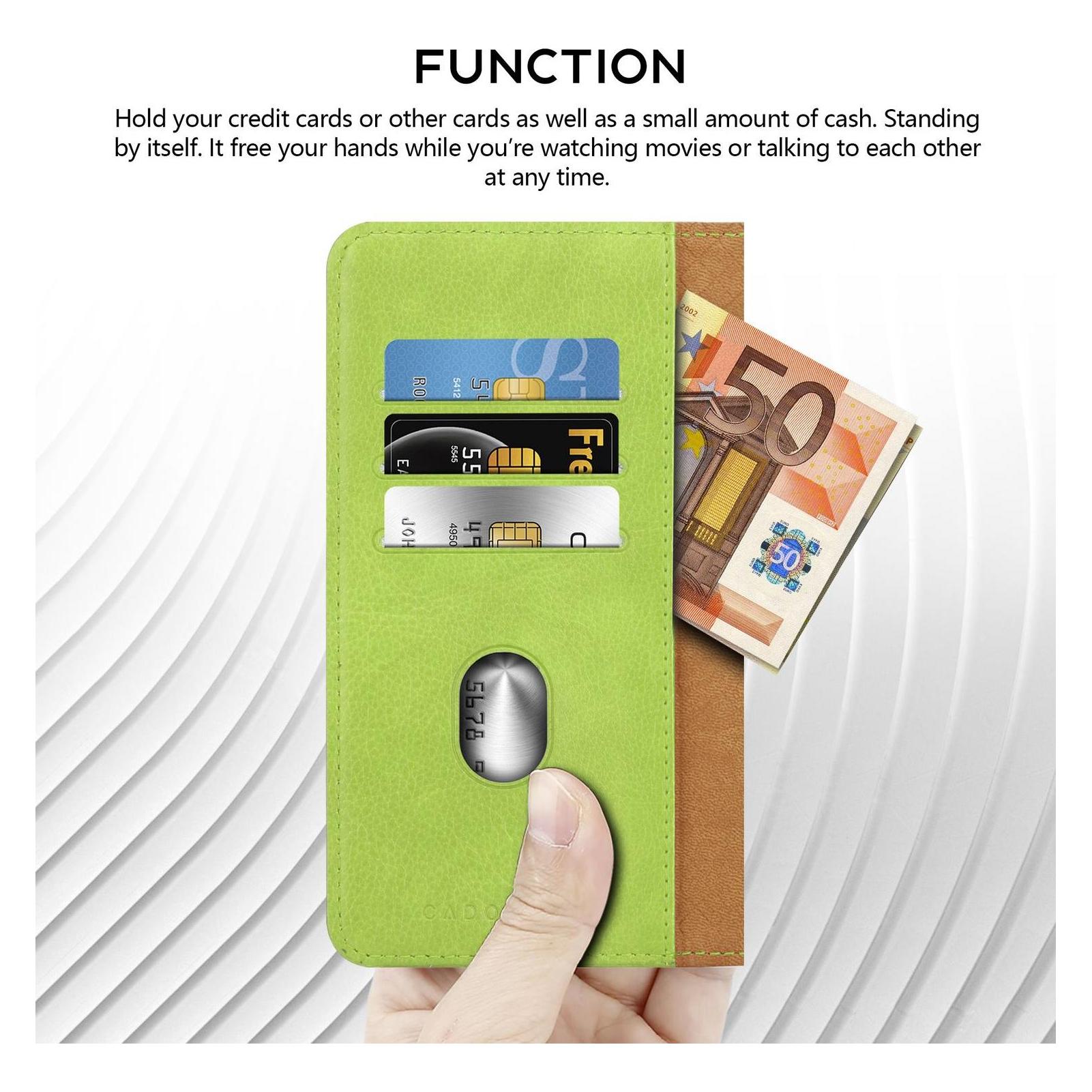 Cadorabo Custodia A Libro Per Sony Xperia M4 Aqua: Portafoglio Con Vani E Chiusura Magnetica, Colore Argento Classy – Funzione Stand