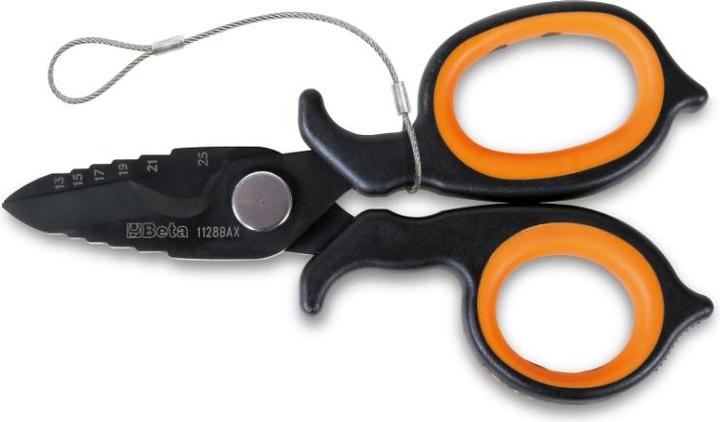 Produktbild BETA 011284088 Zweischneidige Elektrikerschere aus Edelstahl 150 mm (15 cm)