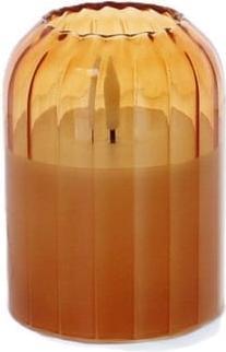 MICA Living LED Kerze im Glas - orange - ca. 7,5 x 10 cm