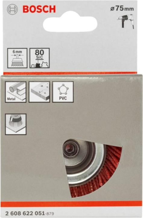 Produktbild Bosch Professional Zubehör PRO Multi Material clean Topfbürste, 75 x 1 mm, gerader Schaft (80)