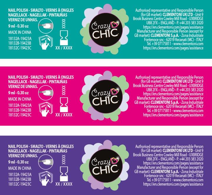 Image du produit Clementoni Crazy Chic Nagellack Blume