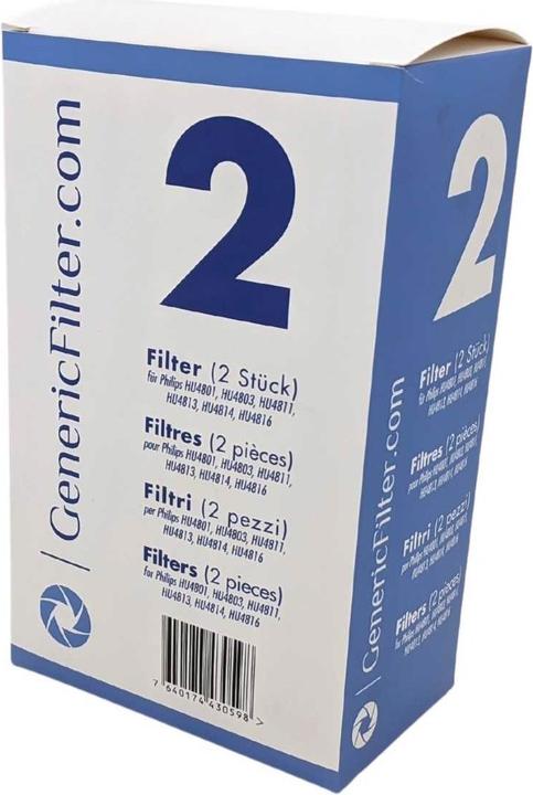 Immagine prodotto GenericFilter Filtri per umidificatori Philips (2 x)