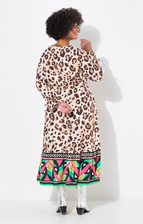Produktbild Angel of Style Maxikleid, A-Linie, Leo-Muster, Saum-Bordüre (50)