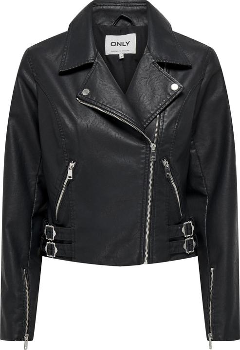 Image du produit Only Col en ruban Poignets avec fermeture à glissière Veste de motard (XS)