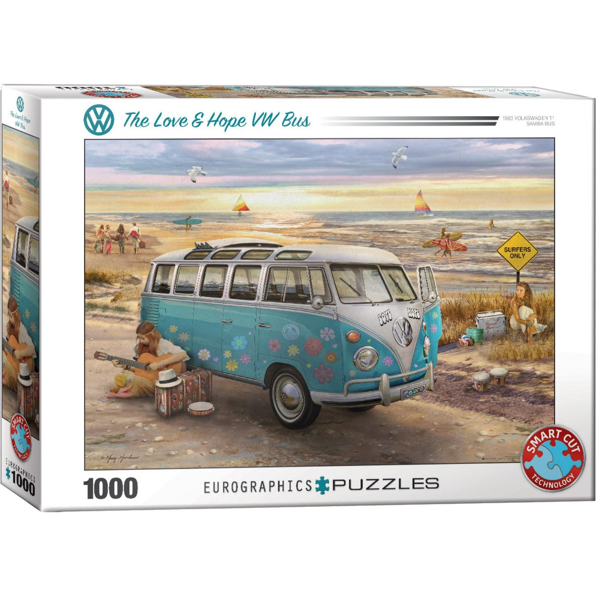 Eurographics Love & Hope VW Bus (1000 Teile)