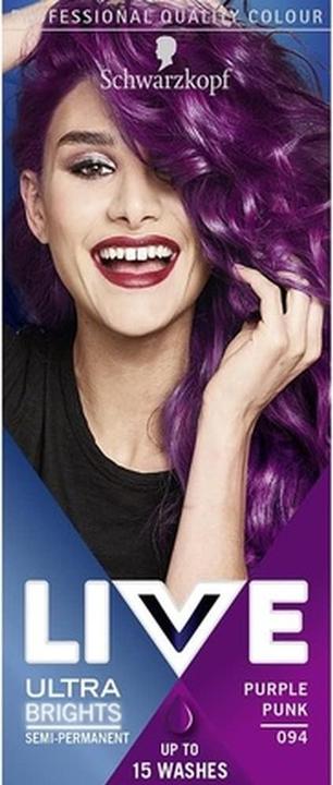 Immagine prodotto Schwarzkopf Tintura per capelli ultra brillante o pastello 094 Viola Punk (094 Punk viola)