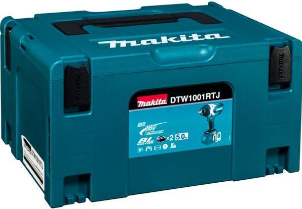 Image du produit Makita DTW1002RTJ Clé à choc sans fil 18V, 2x5,0Ah Li-Ion, 1000 Nm, 1 (Fonctionnement sur batterie)