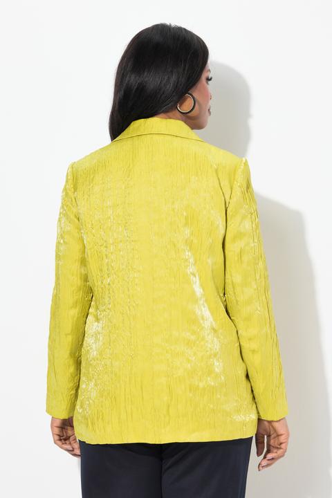 Image du produit Ulla Popken Blazer froissé, structure, col à revers, manches longues (44)