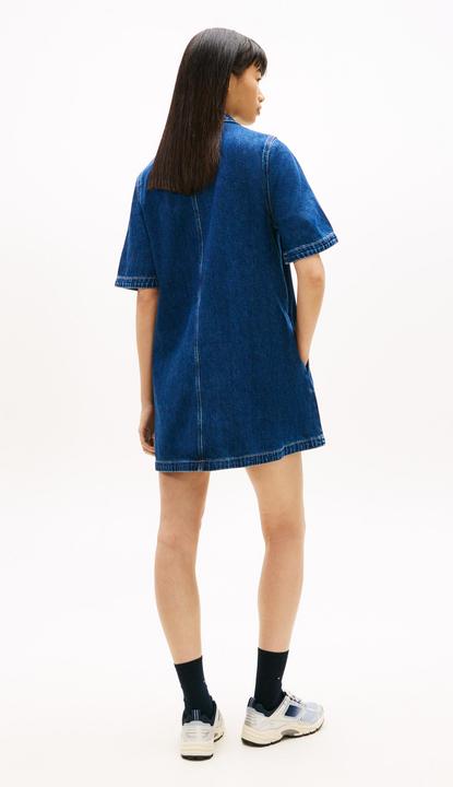 Image du produit Tommy Jeans Mini Denim Short Sleeve Shift Dress (L)