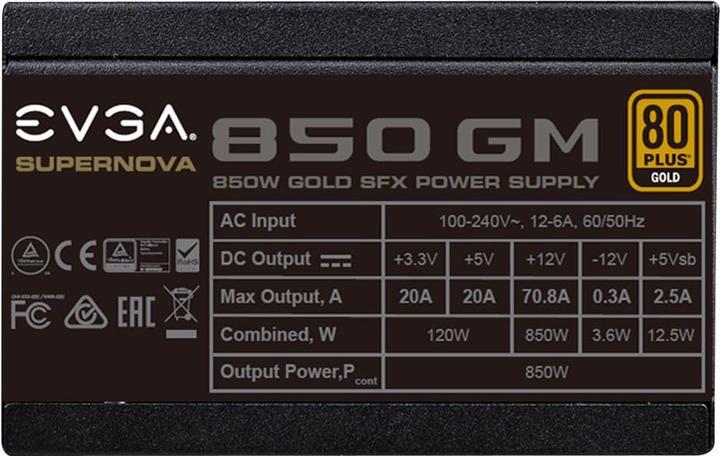 Actual product image EVGA SuperNOVA 850 GM Fully Modular (850 W)