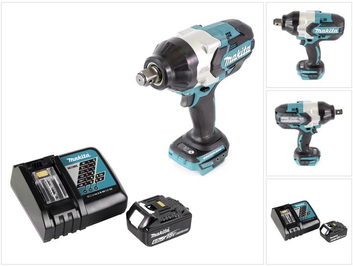 Produktbild Makita DTW 1001 RG1 Akku Schlagschrauber 18V 3/4“ 1050Nm Brushless + 1x Akku 6,0 Ah + Ladegerät (Akkubetrieb)