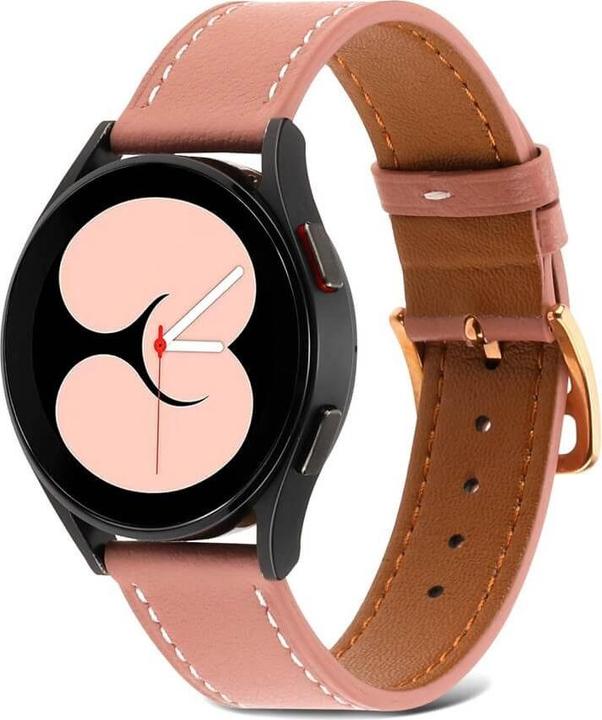 Actual product image Cover-Discount Galaxy Watch 5 - Leather strap pink (Faux leather)