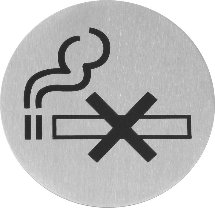 Produktbild Hendi Türschilder "Rauchverbot" aus Edelstahl, satiniert