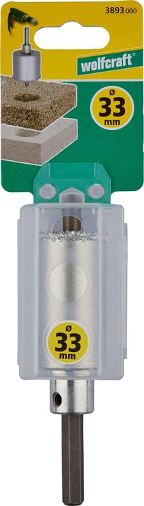 Produktbild wolfcraft wolfcraft 1 Bohrkrone HM m. Schaft u. Bohrer ø53mm (53 Millimeter)