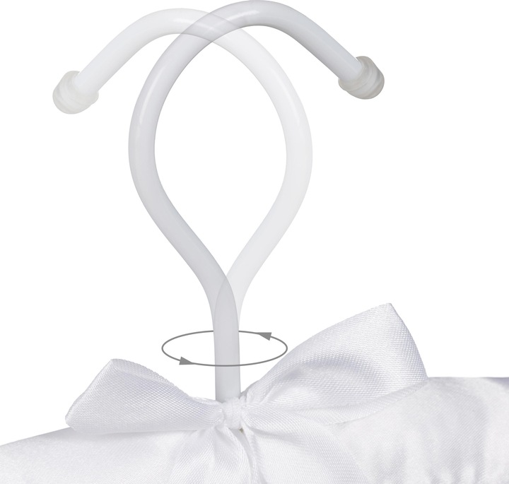 Actual product image Relaxdays Satin Clothes Hanger Set (5 x)