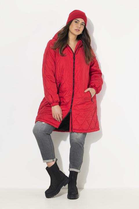 Image du produit Ulla Popken Manteau matelassé léger, imperméable, fermeture éclair à double sens (42, 44)