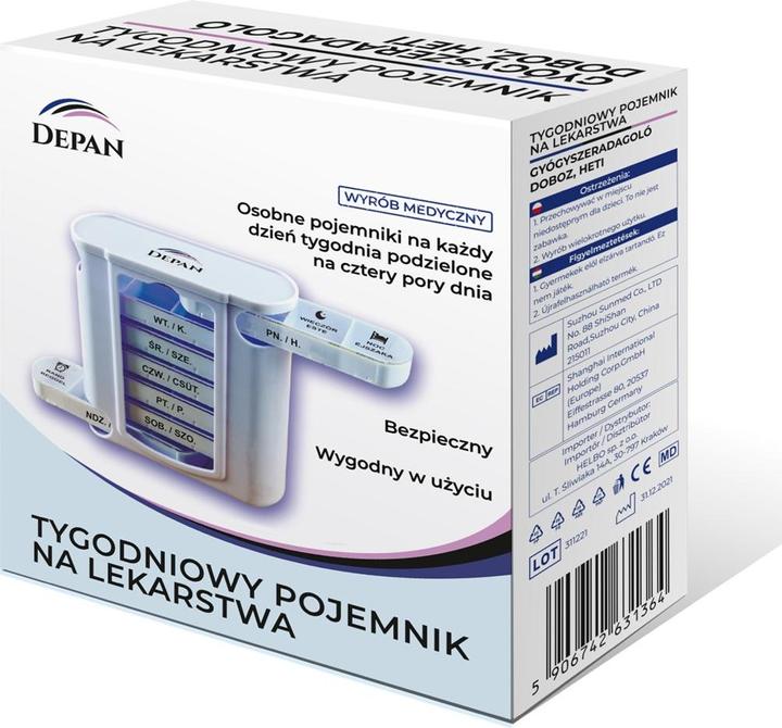 Image du produit Depa Medyczny tygodniowy pojemnik na lekarstwa kasetka